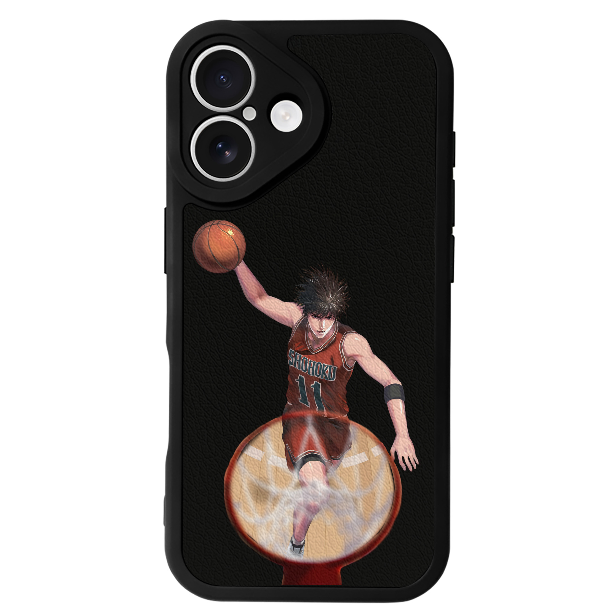 （画像用） SLAM DUNK／スラムダンク 【iPhone 16シリーズ対応】シリコンスマホケース（レザー調） 材質：シリコン